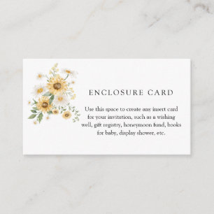D'accompagnement Carte personnalisée d'enveloppe Tournesol et Margu