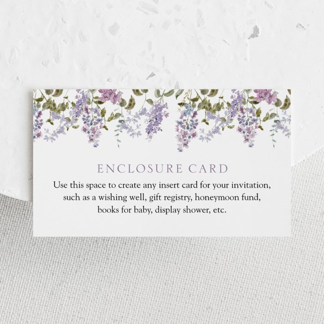 D'accompagnement Carte personnalisée Lilac et Lavender (Créateur téléchargé)