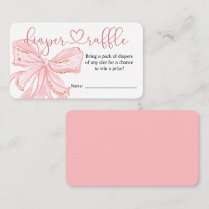 D'accompagnement Carte Raffin à Baby shower de plongeur rose pâle