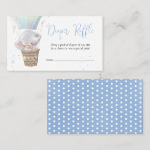 D'accompagnement Carte Raffin Baby shower Eléphant Cute