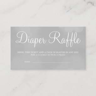 D'accompagnement Carte Raffle Gris Starry Sky Diaper Tickets