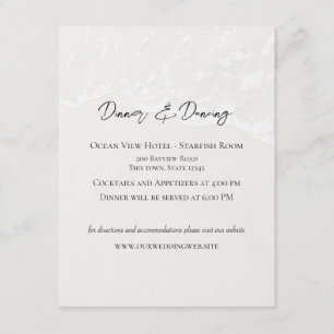 D'accompagnement Carte Réception Mariage De Sable De Plage