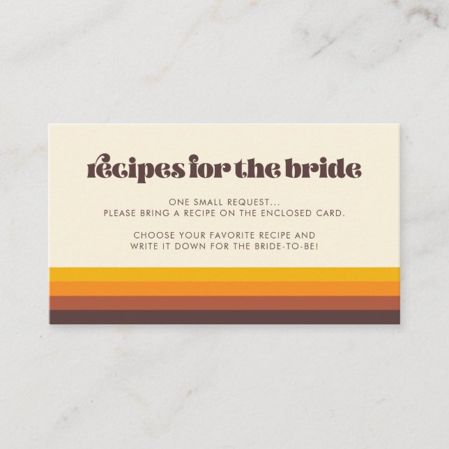 D'accompagnement Carte Retro 60s Vintage Mid Century Recette (Devant)