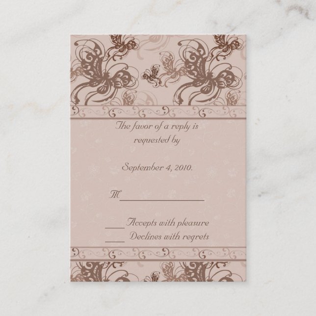D'accompagnement Carte RSVP de la frontière de la baie (Devant)