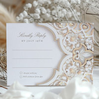 Carte RSVP Elegance Florale Islamique