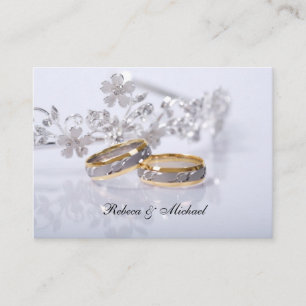 D'accompagnement Carte RSVP Elegant Gold / Platinum Mariage Band