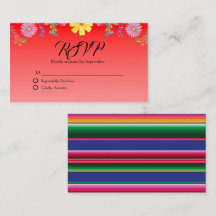 Carte RSVP Folklore mexicain