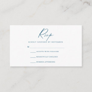 D'accompagnement Carte RSVP Script Moderne
