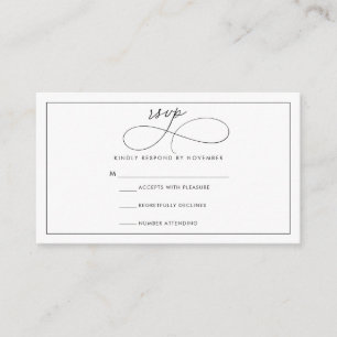 D'accompagnement Carte RSVP Script Moderne