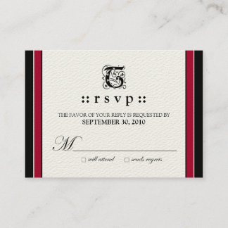 D'accompagnement :: Carte RSVP simple 3,5 x 2,5 po