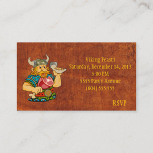 D'accompagnement Carte RSVP Viking Feast