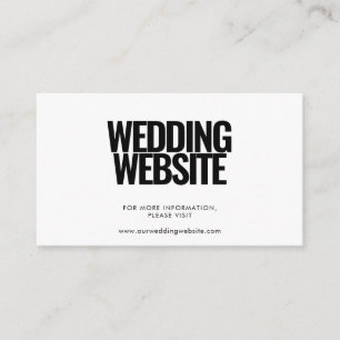 D'accompagnement Carte simple minimaliste du site Web mariage