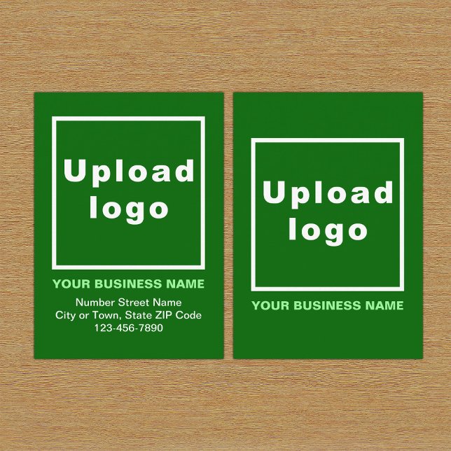 D'accompagnement Carte verte pour entreprise (Build brand name awareness. Your business brand on green enclosure card.)