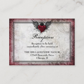 D'accompagnement Carte vintage Urban Tattoo Winged Heart Particular