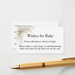 D'accompagnement Carte Vœux pour Bébé Baby In Bloom