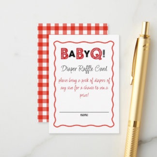 D'accompagnement C'est une carte de tombola de couches pour bébé Q