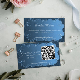 D'accompagnement Charme vintage : Carte de site Web Mariage Turquoi