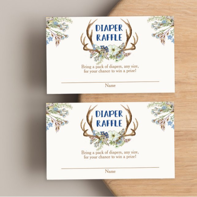 D'accompagnement Chênes de cerfs baby shower rustique carte de tomb (Créateur téléchargé)