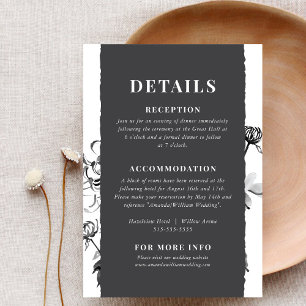 D'accompagnement Chrysanthemum Ink Détails de l'article Carte de bo