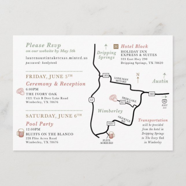 D'accompagnement COMMANDE PERSONNALISÉE - Carte de carte mariage (Devant)