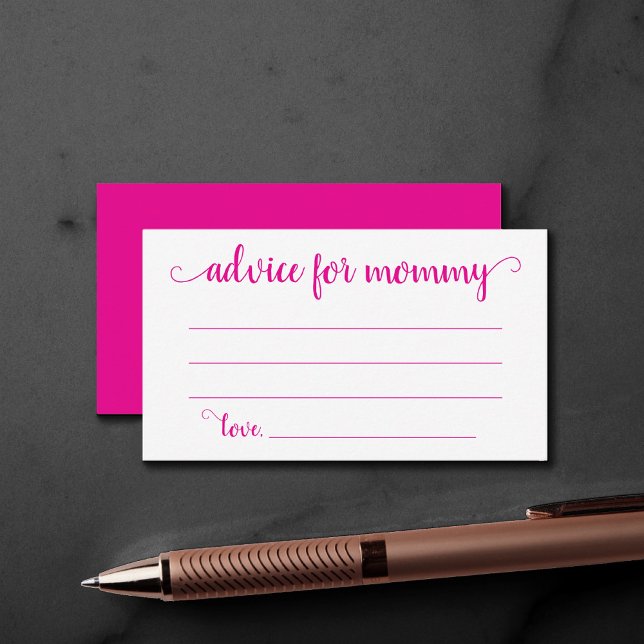 D'accompagnement Conseil rose chaud simple | Carte Magenta Keepsaké (Créateur téléchargé)