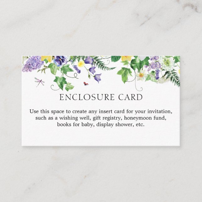 D'accompagnement Daffodiles sucrés et Fleur sauvage carte de boîtie (Devant)