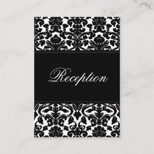 D'accompagnement Damas noir et blanc sur la carte de boîtier en lin