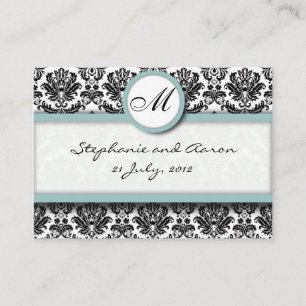 D'accompagnement Damask Avec Tiffany Mariage Site Carte de visite