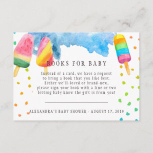 D'accompagnement Demande de livre Carte à insérer pour Baby Showe