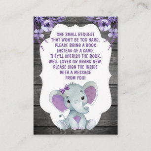 D'accompagnement Demande de réservation Carte fille Eléphant Douche