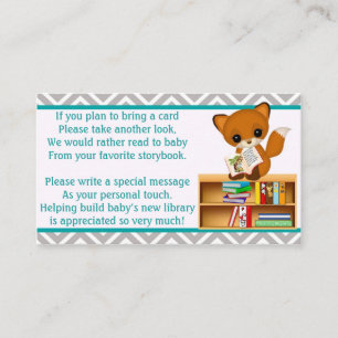 D'accompagnement Demandes de livre de Baby Fox au lieu d'une carte