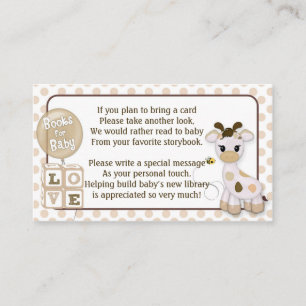 D'accompagnement Demandes de livre de girafe au lieu d'une carte 10