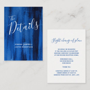 D'accompagnement Détails du mariage Carte de boîtier d'art saphir b