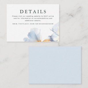 D'accompagnement Détails du mariage Carte de petit boîtier