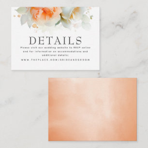 D'accompagnement Détails du Mariage floral Petite carte de boîtier