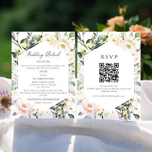 D'accompagnement Détails du mariage RSVP Carte de boîtier de co