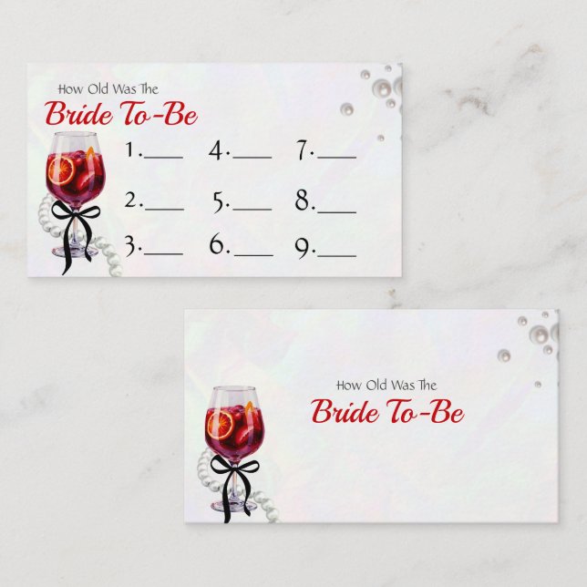 D'accompagnement Devinez l'âge de la carte de réponse au jeu de l'é (Devant / Derrière)