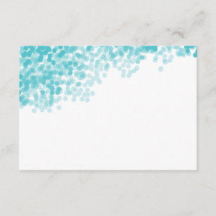 D'accompagnement Douche légère turquoise Carte d'insertion vide