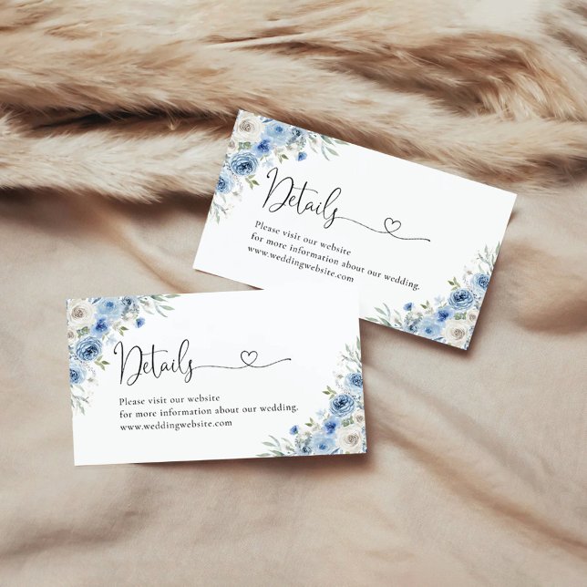 D'accompagnement Dusty Blue Ivory Details Carte de boîtier (Créateur téléchargé)