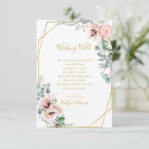 D'accompagnement Élégant flou Carte Mariage Wishing Well