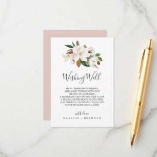 D'accompagnement Élégant Magnolia Carte de bien-être du Mariage b