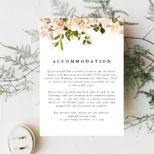 D'accompagnement Elégante carte de boîtier Mariage Rose Romance