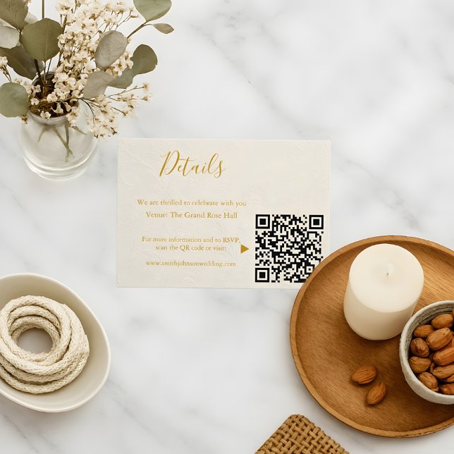 D'accompagnement Elégante carte de clôture de mariage (Créateur téléchargé)