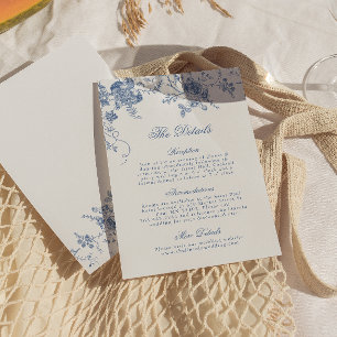 D'accompagnement Elégante carte de détail Vintage Floral Jouy