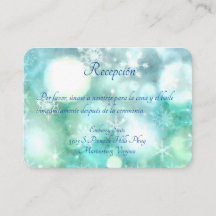 Élégante Carte de Réception Flocon de Neige