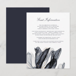 D'accompagnement Elégante carte d'insertion de Mariage de la marine