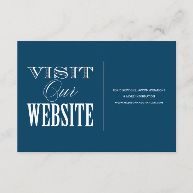 D'ACCOMPAGNEMENT ET ÊTRE MARIÉ | CARTE DE SITE MARIAGE (Devant)