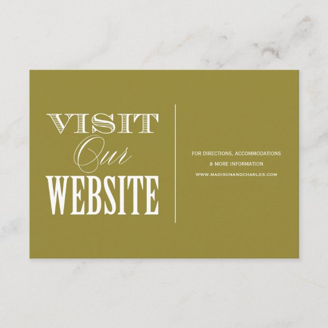 D'ACCOMPAGNEMENT ET ÊTRE MARIÉ | CARTE DE SITE MARIAGE (Devant)