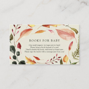D'accompagnement Feuilles d'automne Livres pour Baby insert carte