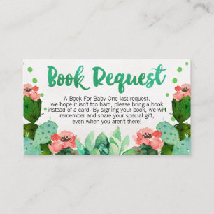 D'accompagnement Fiesta Cactus Demande de livre Carte d'insertion